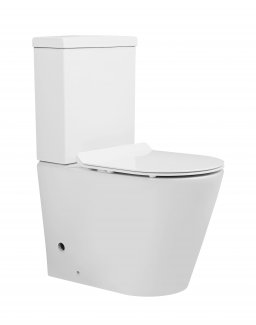Унитаз-компакт безободковый с сиденьем и смывом TORNADO CEZARES LINER-TOR CZR-6726-CP-TOR/SC