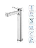 Смеситель для накладной раковины без донного клапана BelBagno ALBANO-LMC-CRM-W0