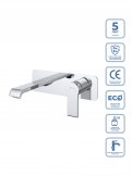 Встраиваемый смеситель для раковины BelBagno AURORA-BLVM-CRM-W0