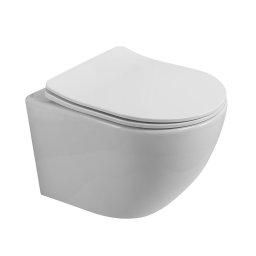 Унитаз подвесной безободковый с сиденьем BelBagno UNO 2.1