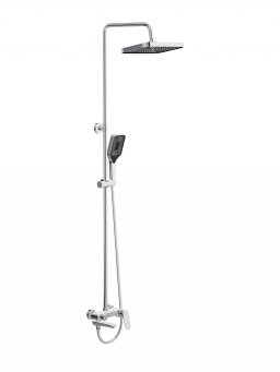 Душевая стойка со смесителем и изливом BelBagno DUE-VSCM