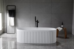 Ванна из искусственного камня Solid Surface CEZARES CZR-LUX-170-75-55-SSB