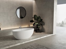 Ванна из искусственного камня Solid Surface CEZARES STYLUS-CENTRAL