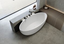 Ванна из искусственного камня Solid Surface CEZARES STYLUS-WALL