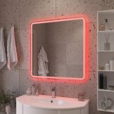 Зеркало MC со встроенной разноцветной подсветкой RGB и сенсорным выключателем