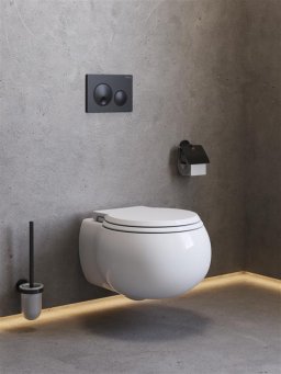 Унитаз подвесной безободковый с сиденьем и смывом TORNADO CEZARES GRANDE-TOR