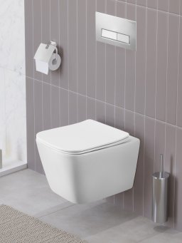 Унитаз подвесной безободковый с сиденьем и смывом TORNADO BelBagno KRAFT-TOR