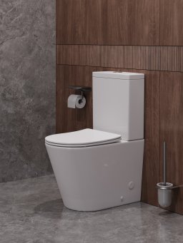 Унитаз-компакт безободковый с сиденьем и смывом TORNADO CEZARES LINER-TOR