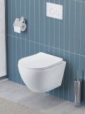 Унитаз подвесной безободковый с сиденьем и смывом TORNADO BelBagno MARINO-TOR