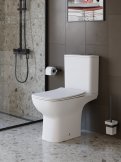 Унитаз-компакт с сиденьем и смывом TORNADO BelBagno ROMANO -TOR BB2803CP/T-TOR/SC