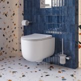 Унитаз подвесной безободковый с сиденьем и смывом TORNADO BelBagno SOFT-TOR