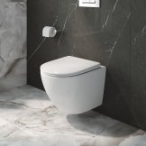 Унитаз подвесной безободковый с сиденьем и смывом TORNADO BelBagno UNO-TOR