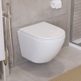 Унитаз подвесной безободковый с сиденьем BELBAGNO UNO